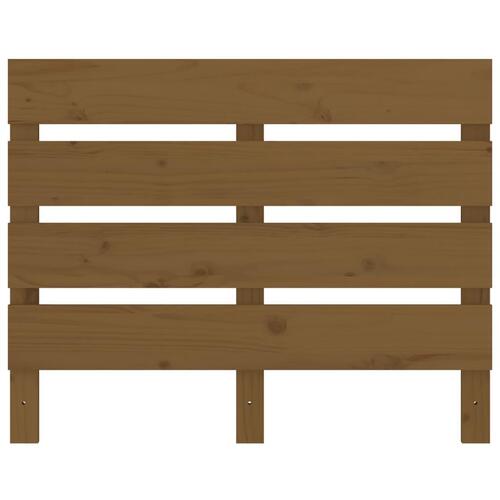 Sengegærde 100x3x80 cm massivt fyrretræ gyldenbrun