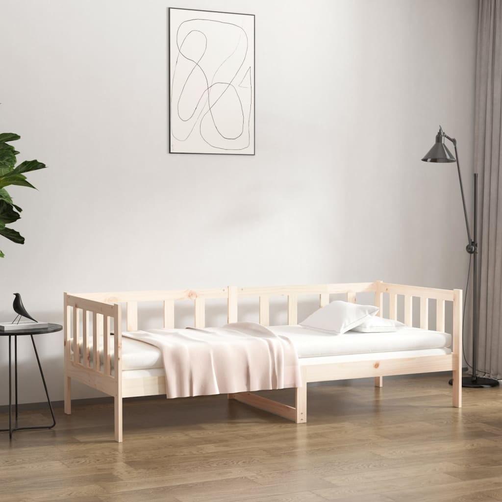 vidaXL daybed uden madras 80x200 cm massivt fyrretræ