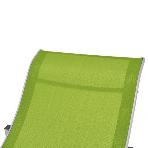 Foldbare liggestole 2 stk. textilene grøn