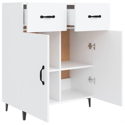 Skænk 69,5 x 34 x 90 cm i konstrueret træ - hvid