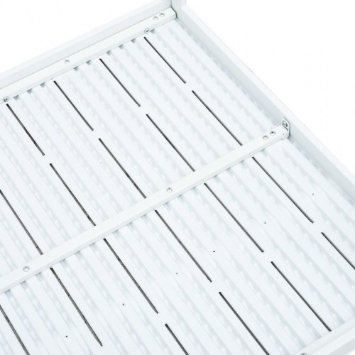 Sofabord 78x78x74 cm HDPE trælook hvid