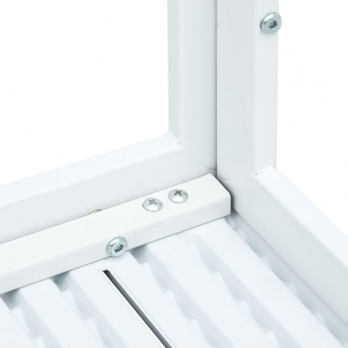 Sofabord 78x78x74 cm HDPE trælook hvid