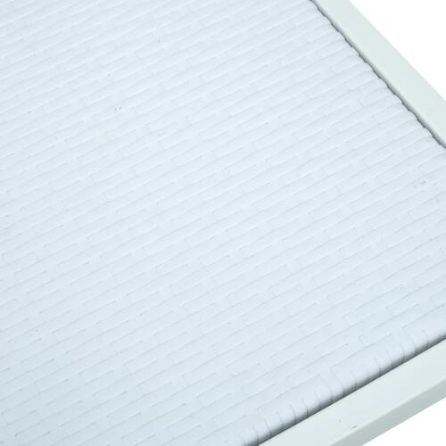 Havestole 4 stk. plastik rattanlook hvid