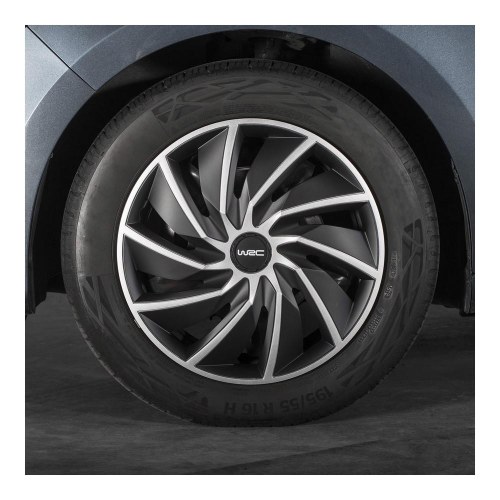 WRC Turbo hjulkapsler 14" - grå/sort