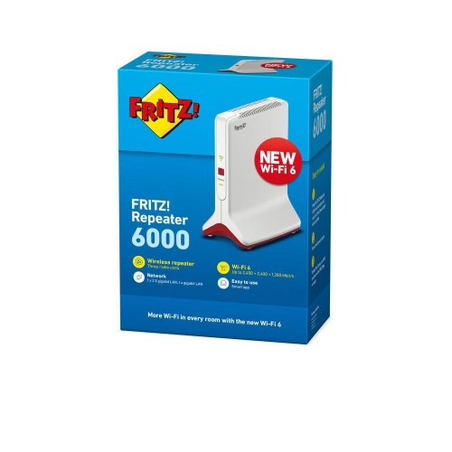 Wi-Fi adgangspunkt Fritz! Repeater 6000 - 6000 Mbit/s, hvid