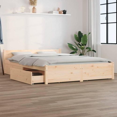Sengeramme Med Skuffer 140x200 Cm Sengeramme Med Skuffer 140x200 Cm