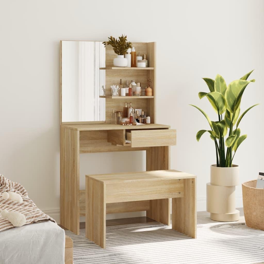 Konsolbordsæt 5x40x141 Sonoma