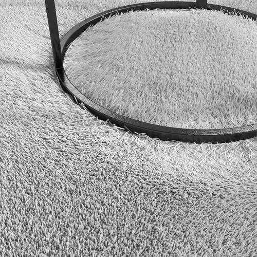 Shaggy gulvtæppe 80x150 cm skridsikkert og vaskbart grå