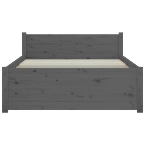 Sengeramme i massivt fyrretræ - Small Single 75×190 cm, grå