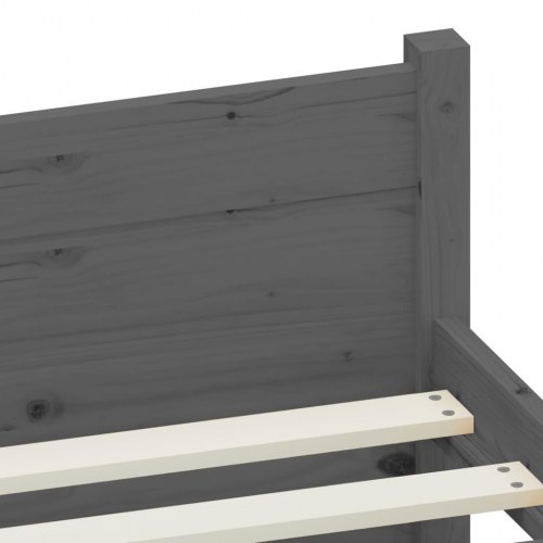 Sengeramme i massivt fyrretræ - Small Single 75×190 cm, grå