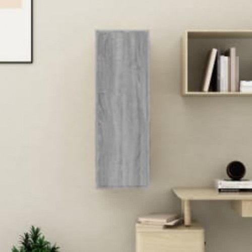 Væghængt tv-skab 30,5×30×90 cm - konstrueret træ, grå sonoma-eg