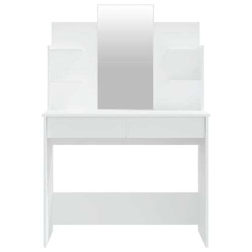 Konsolbordsæt 96x40x142 cm hvid