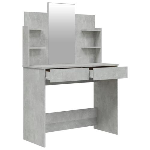 Konsolbordsæt 96x40x142 cm betongrå