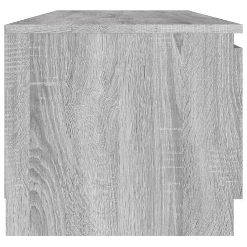 Tv-bord 140x40x35,5 cm konstrueret træ grå sonoma-eg