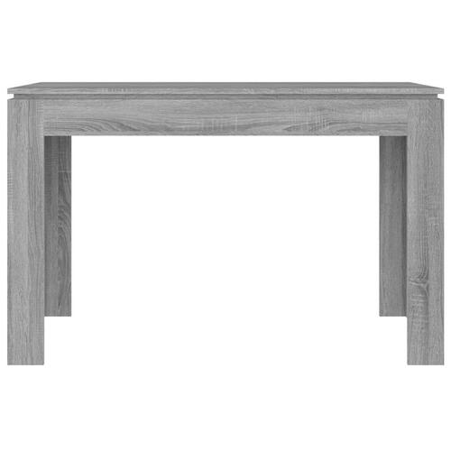Spisebord 120x60x76 cm konstrueret træ grå sonoma-eg