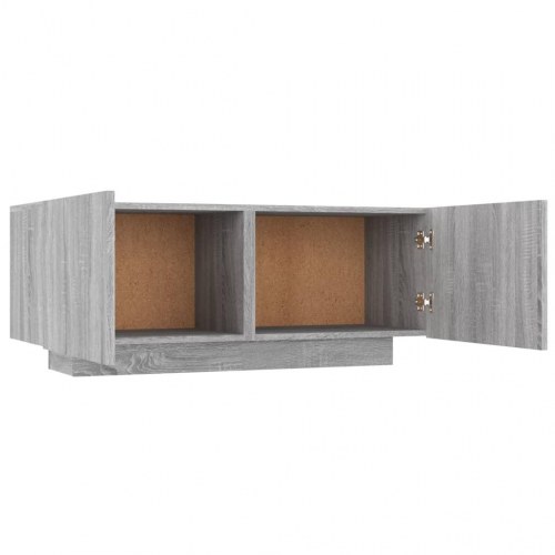 Tv-bord 100x35x40 cm konstrueret træ grå sonoma-eg