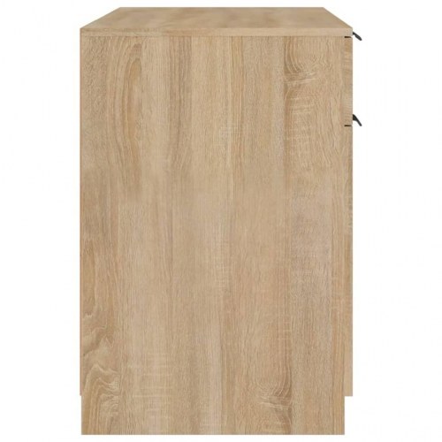Skrivebord 100x50x75 cm konstrueret træ sonoma-eg