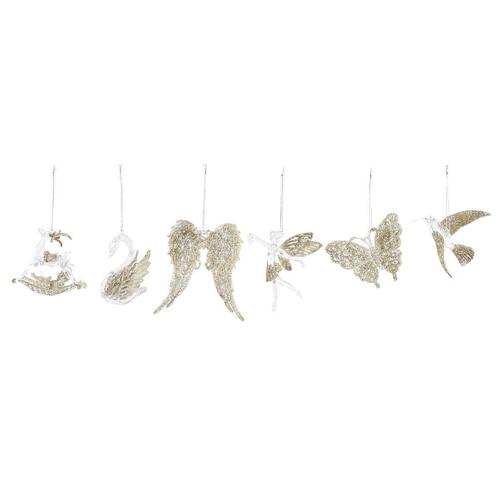 Julepynt Skinne Akryl (13 x 3 x 14 cm) (6 enheder)