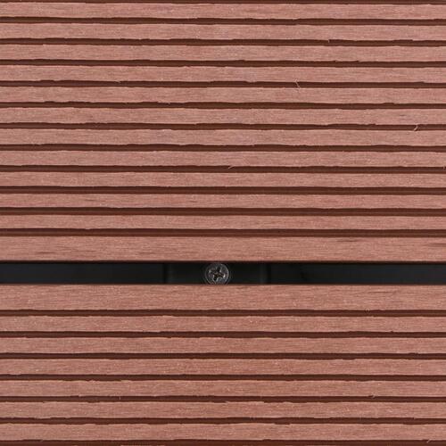 Udendørs brusekar 80 x 62 cm WPC rustfrit stål brun