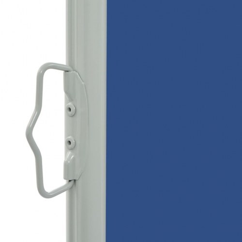Sammenrullelig sidemarkise til terrasse 140 × 300 cm - blå