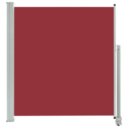 Sammenrullelig sidemarkise til terrasse 140 × 300 cm - rød