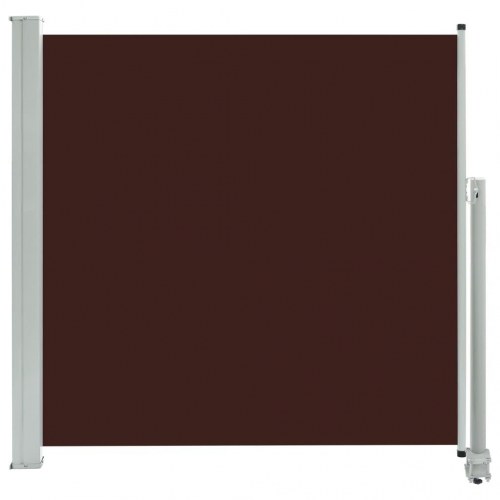 Sammenrullelig sidemarkise til terrasse/altan 160 × 300 cm - brun
