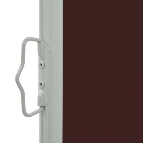 Sammenrullelig sidemarkise til terrasse/altan 160 × 300 cm - brun