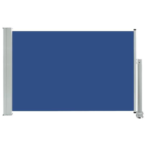 Sammenrullelig sidemarkise 60 x 300 cm blå