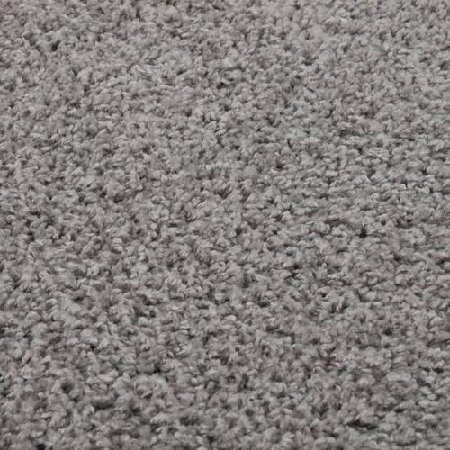 Shaggy gulvtæppe 80x150 cm høje luv grå