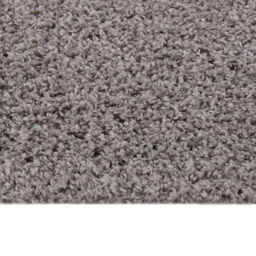Shaggy gulvtæppe 120x170 cm høje luv grå