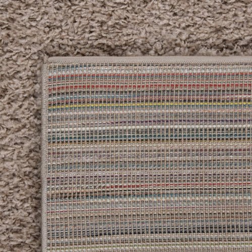 Shaggy gulvtæppe 140x200 cm høje luv beige