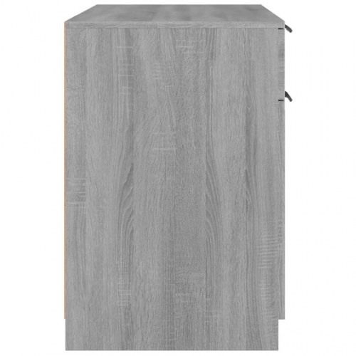 Skrivebord 100x50x75 cm konstrueret træ grå sonoma-eg