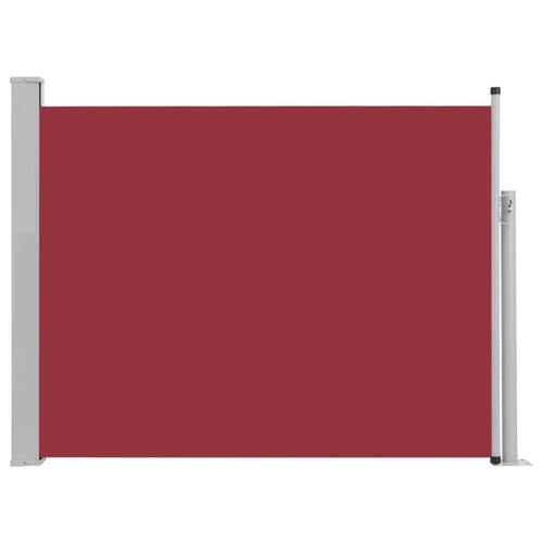 Sammenrullelig sidemarkise til terrassen 170 x 500 cm rød