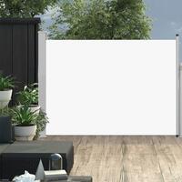 Sammenrullelig sidemarkise til terrassen 120x500 cm cremefarvet