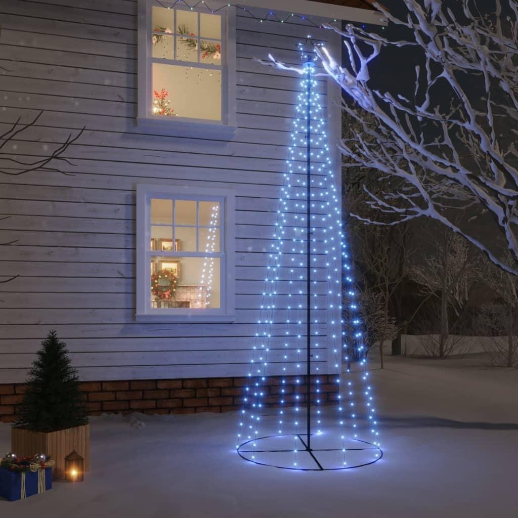 Kegleformet juletræ 1310 LED'er 100x300 cm blå