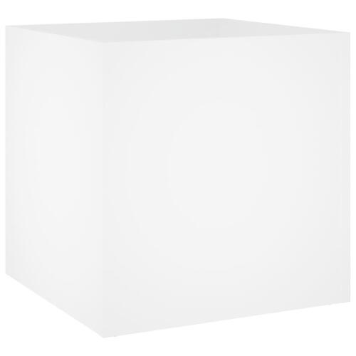 Plantekasse 40x40x40 cm konstrueret træ hvid