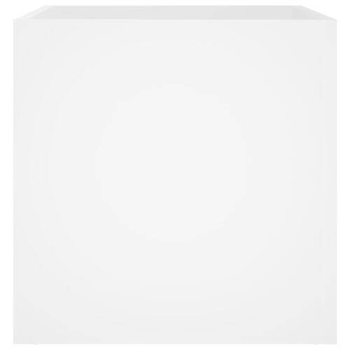 Plantekasse 40x40x40 cm konstrueret træ hvid
