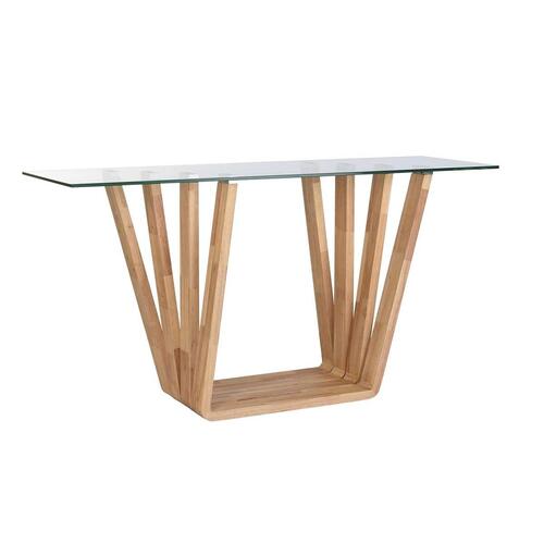 Konsol Krystal Brun Gennemsigtig valnød (145 x 45 x 75 cm)