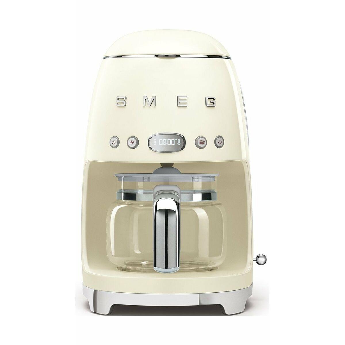 Drip Coffee Machine Smeg DCF02CREU 1050 W Retro 10 Skodelice Flødefarvet