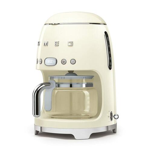 Drip Coffee Machine Smeg DCF02CREU 1050 W Retro Grå Flødefarvet