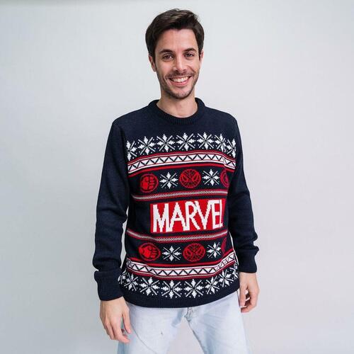 Unisex Trøje Marvel Mørkeblå L