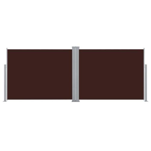 Sammenrullelig sidemarkise 140 x 1000 cm brun