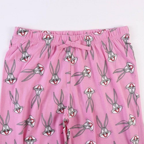 Looney Tunes nattøj med Bugs Bunny - Pink (M)