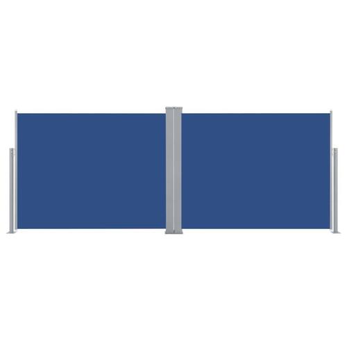 Sammenrullelig sidemarkise 140 x 1000 cm blå