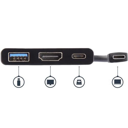 Startech CDP2HDUACP USB-C dockingstation med HDMI - Sort