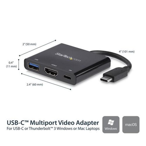 Startech CDP2HDUACP USB-C dockingstation med HDMI - Sort