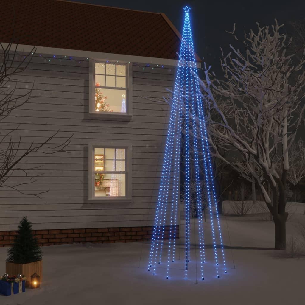 Juletræ med spyd 1134 LED'er 800 cm blåt lys