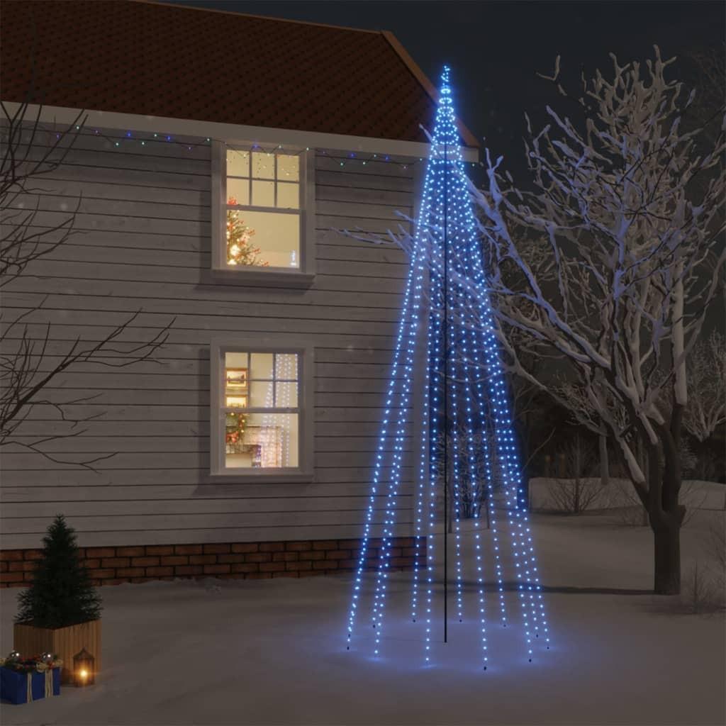 Juletræ med spyd 732 LED'er 500 cm blåt lys