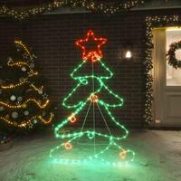 Juletræsfigur 144 LED'er 88x56 cm
