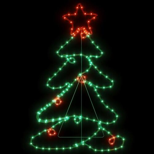 Juletræsfigur 144 LED'er 88x56 cm